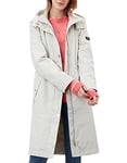 Joules Women's Raincoat, Light Grey, 6