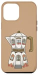 iPhone 12 Pro Max Coffee House in a Stovetop Espresso Maker, Cute Illustration Case