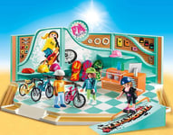 PLAYMOBIL - Jouet de construction PLAYMOBIL - Boutique de Skate et vélos -  -...