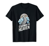 Stairway to Heaven Surreal Cosmic Pathway Art T-Shirt