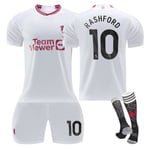 2023/24 Manchester United Third Shirt #10 Rashford Fotbollströja Kits M(170-175CM)