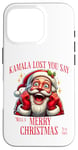 iPhone 16 Pro Kamala Lost Merry Christmas - Funny Christmas 2024 Election Case