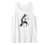 Fox Raising A Glass of Sparkling Champagne, Pop the Bubbly Tank Top