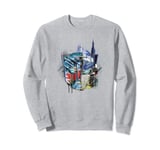 Transformers: Rise of the Beasts Split Face Optimus Art Sweatshirt