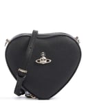 Vivienne Westwood Saffiano Biogreen Mini Heart Crossbody bag black