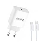 iPhone 15 Pro Laddare - 2M Kabel & Väggladdare 20W - Dudao