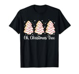 Groovy Oh Christmas Tree Cakes Debbie Becky Jen Cake Lovers T-Shirt