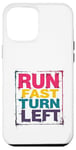 iPhone 12 Pro Max Run Fast Turn Left - Funny Track Runner Motivational Fitness Case