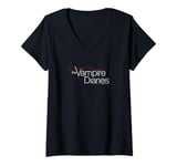 Womens The Vampire Diaries Logo V-Neck T-Shirt