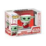 Funko Pop! Star Wars: Mando Holiday - Grogu (the Child, Baby Yoda) - the Mandalo