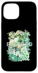 Coque pour iPhone 15 Graphique vert béni et vert fleuri