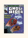 Pyramid International Ghost Rider (Death Race) -Mounted Print Memorabilia 30 x 40cm, Paper, Multicoloured, 30 x 40 x 1.3 cm