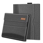 FINTIE Housse pour Microsoft Surface Pro X (2021/2020 / 2019)- Coque Multi-Angle Etui Protection en Cuir PU Fermeture Magnétique pour Tablette Microsoft Surface Pro X 13", Denim Gris