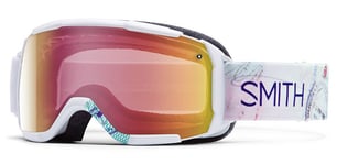 Smith Optics Ski and Snowboard Goggles Showcase OTG S1 White Wanderlust Red Sensor Mirror Compatible with Graduated Mask