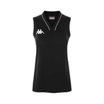 Kappa CAIRA Maillot de Basket-Ball Femme, Black, FR : 2XL (Taille Fabricant : 2XL)