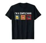 I'm a simple Man Boobs Beer Car Turbo Funny Men's Car Tuning T-Shirt