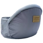 Sunxury - Gris-Pour Taille Avant Porte-Bébé Siège De Hanche Ergonomique, Bébé Ventral Tabouret, Pour Enfant En Bas Âge Nouveau-Né Bébé Taille Amovible