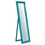 Biscottini Miroir de Sol Chambre 45x5x166 cm | Miroir de Sol avec Cadre en Bois | Miroir Long du Sol