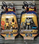 DC Comics Shadowtek BATMAN & ROBIN 5" toy action figure boxed set lot bundle