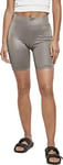 Urban Classics Women's Tb4078-ladies Synthetic Leather Cycle Shorts Yoga, Asphalt, L