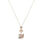 Swarovski Rose Gold Plated Swan Necklace 5517626