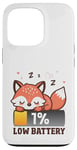 iPhone 13 Pro Funny Fox Low Battery Clothes Sweet Gift Nightie Insomnia Case