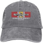 MiniMini Submarine Service Silver Dolphins Cold War Veteran Denim Hats Cowboy Hats Dad Hat