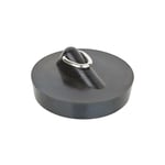 Bouchon magnetique avec gache triangul. diam. superieur 43,5 mm pour baignoire en acier, noir