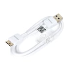 Cable à Connecteur micro USB 3.0 pour Samsung Galaxy Note 3, Galaxy S5 Blanc