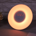 Wake Up Alarm Light Dawn Clock/Sunset Digital With FM Radio Touch Control Fun UK