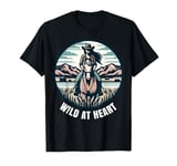 Woman riding horse. Wild at Heart. T-Shirt