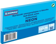 Pbs Connect Självhäftande Block, Donau, 127X76mm, 100K, Neon Blue 7588011-10