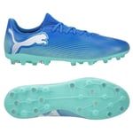 PUMA Future 7 Play MG Formula - Blå/Grön/Vit, storlek 40