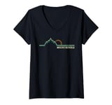 Womens Mount Rundle Canmore Alberta Mountain V-Neck T-Shirt