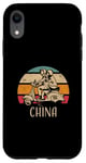 iPhone XR China Vintage Scooter Retro Sunset Distressed Design Case