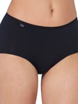 Sloggi Womens 24/7 Cotton Midi Briefs - Black - Size Small