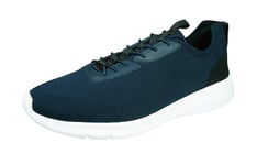 Geox U Monreale A Knitted Mens Slip On Trainers / Shoes - Navy