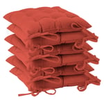 Square Garden Chair Seat Cushions Pack of 6