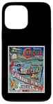 Coque pour iPhone 13 Pro Max Affiche vintage Carnaval Paris Maillot Bordeaux