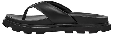 UGG Men's Capitola Flip Slide Sandal, Black, 8 UK