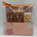 Sanctuary Spa Gift Set A Few Extra Minutes Wash Bag Shower Gel Body Scrub Lotion