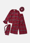 Angel & Rocket Girls Zara Red Check PJs Gift Set - Size 4Y