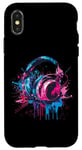 iPhone X/XS Headphones Music DJ Splash Music Lover Music Headphones EDM Case