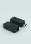 Micro USB Female to Mini USB Male Adapter Charger Converter Adaptor