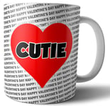 Cutie Mug Valentines Day Gift For Him or Her Girlfriend Boyfriend Husband Wife