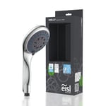 EISL WELLY DX6051 Pommeau de douche réglable en 5 positions avec joint d'économie d'eau, raccord universel pour tuyau de douche, douchette de douche, chromé