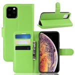 Iphone 11 Pro Max      Pu Wallet Case    [Green]