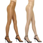 GOCBOBO Brillant Collant De DanseBas Collant Brillant Effet De ScèNe 70D Femmes Sheer Sexy Collants Beige+Marron