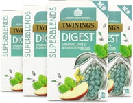 Twinings Superblends Digest with Spearmint, Apple, Roobios and Baobab, 80 Teaba