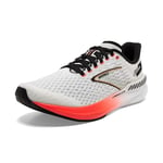 BROOKS Men's Hyperion GTS Sneaker, Blue Fiery Coral Orange, 12 UK